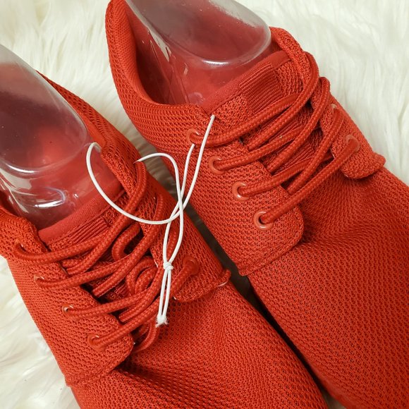 Citi Steps Women's Red Knit Lace Up Sneaker SZ 11 - Picture 4 of 10